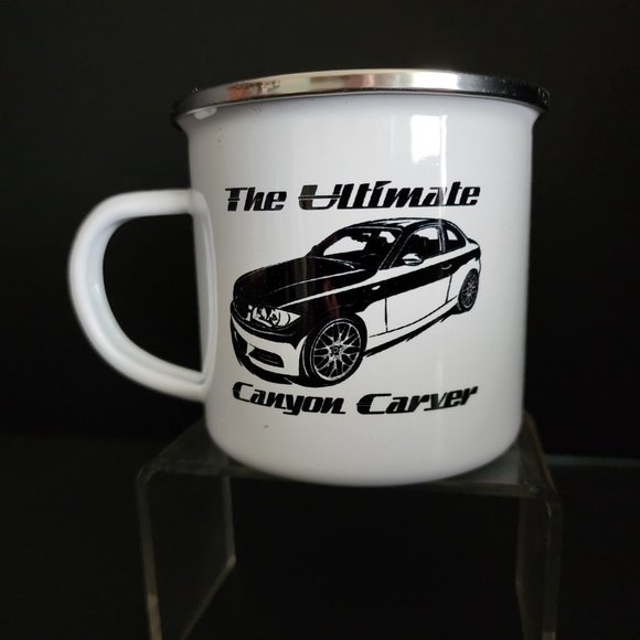 Enamel Metal Camp Mug Coffee Tea Soup - The Ultimate Canyon Carver - Picture 2 of 4